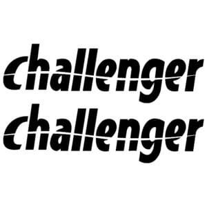 Autocollant camping car challenger (lot de 2)
