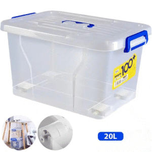 caisse de rangement en plastique avec couvercle​